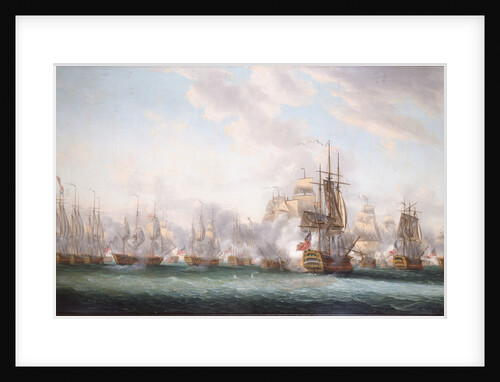The Battle of the Saints, 12 April 1782 by Nicholas Pocock