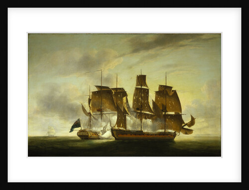 The capture of the 'Amazone' by HMS 'Santa Margarita', 29 July 1782 by Robert Dodd