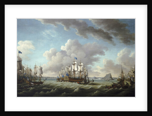 Relief of Gibraltar by Earl Howe, 11 October 1782 by Richard Paton
