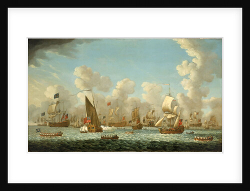 Naval review at Spithead, 1767 by Francis Swaine