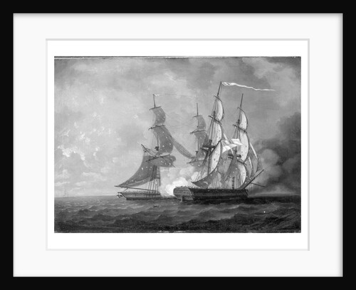 HMS 'Scourge' capturing the 'Sansculotte', 13 March 1793 by Thomas Yates