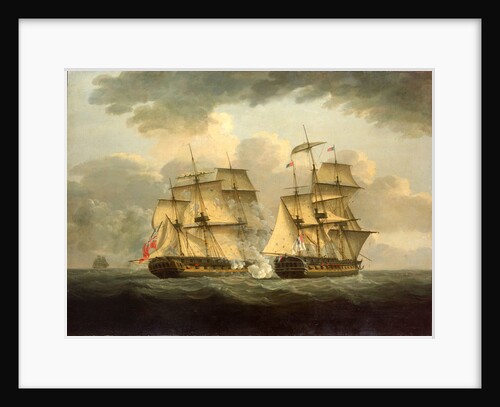Action between HMS 'Venus' and the 'Semillante', 27 May 1793 by Thomas Elliott