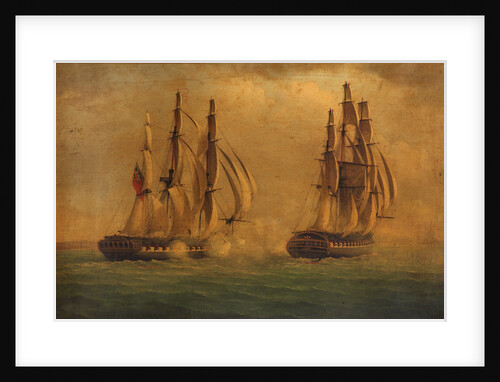 Action between HMS 'Crescent' and the 'Reunion', 20 October 1793: ships engaged by C. M. Jones