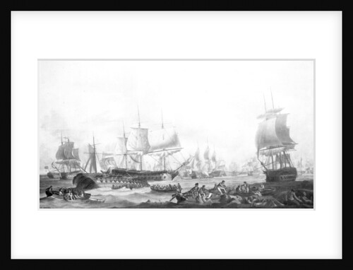 The Battle of the First of June, 1794 by Robert Dodd