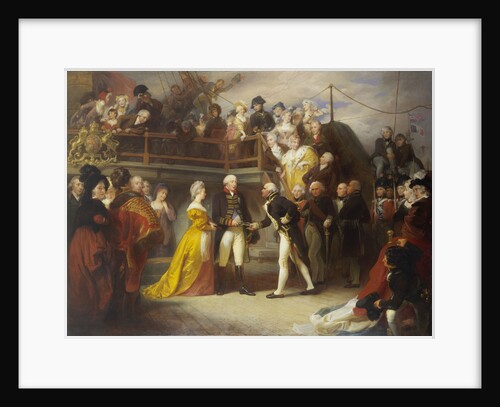 Visit of George III to Howe's Flagship, the 'Queen Charlotte', 26 June 1794 by Henry Perronet Briggs