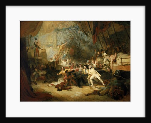 Nelson boarding the 'San Josef' at the Battle of Cape St Vincent, 14 February 1797 by George Jones