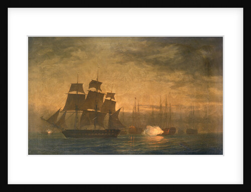 Escape of HMS 'Clyde' from the Nore mutiny, 30 May 1797 by William Joy