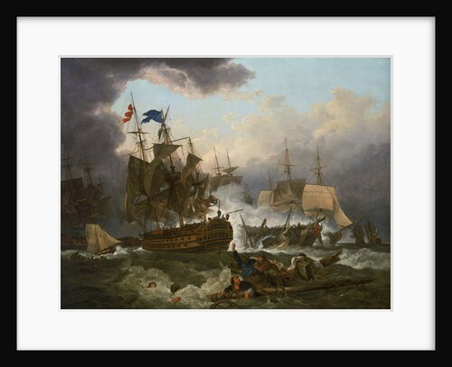 The Battle of Camperdown, 11 October 1797 by Philippe-Jacques de Loutherbourg
