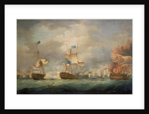 The Battle of Camperdown, 11 October 1797 by Thomas Whitcombe
