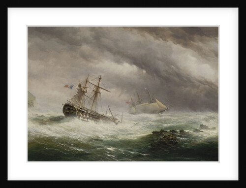 HMS 'Endymion' rescuing a French two-decker, 1803 by Ebenezer Colls