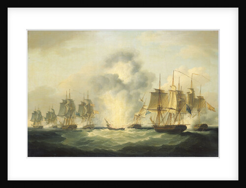 Four frigates capturing Spanish treasure ships, 5 October 1804 by Francis Sartorius