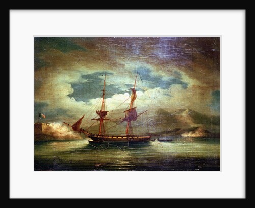 Cutting out the 'Curieux' at Martinique, 3 February 1804 by Francis Sartorius