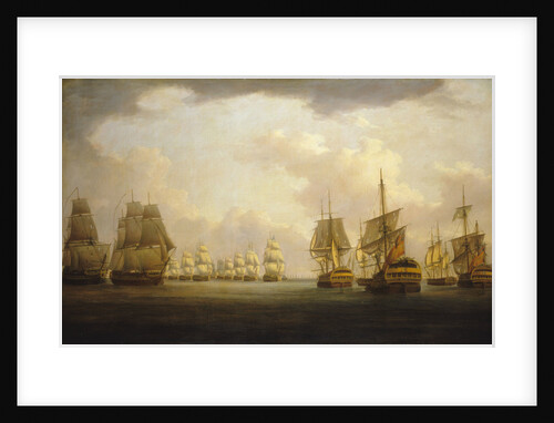 Admiral Sir Robert Calder's action off Cape Finisterre, 23 July 1805 by William Anderson
