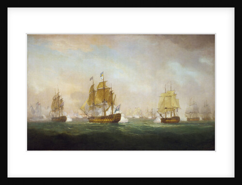 Admiral Sir Robert Calder's action off Cape Finisterre, 23 July 1805 by William Anderson