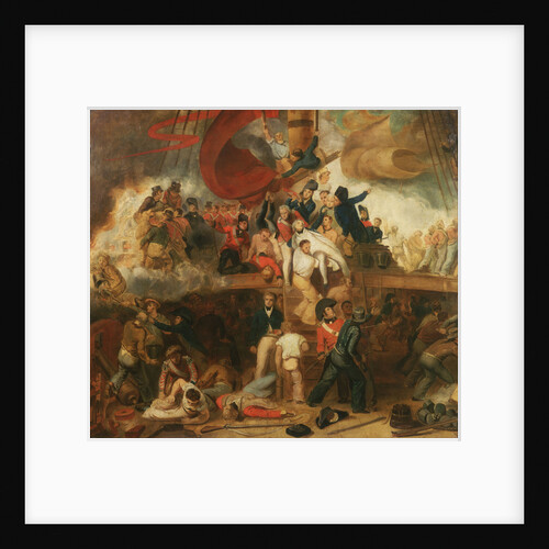 The death of Nelson at the Battle of Trafalgar, 21 October 1805 by Samuel Drummond