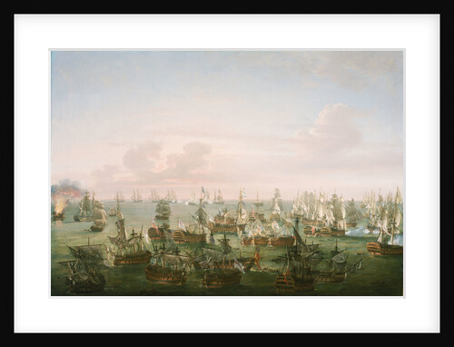 The Battle of Trafalgar, 21 October 1805, end of the action by Nicholas Pocock