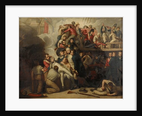 The death of Nelson at the Battle of Trafalgar, 21 October 1805 by Samuel Drummond