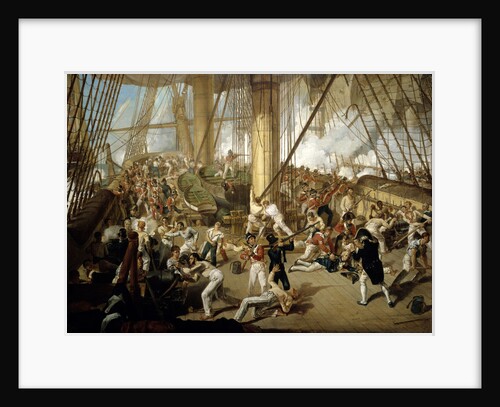The fall of Nelson, Battle of Trafalgar, 21 October 1805 by Denis Dighton