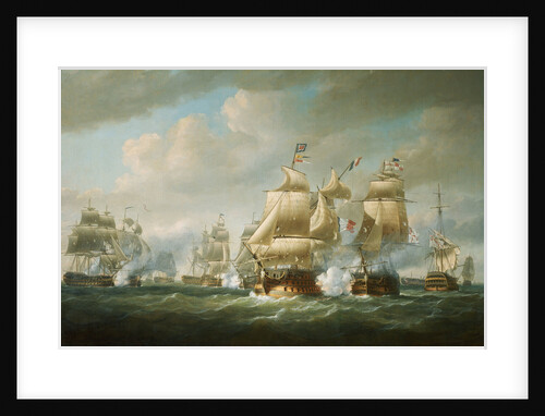 Duckworth's action off San Domingo, 6 February 1806 by Nicholas Pocock