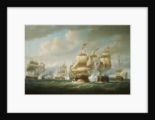 Duckworth's action off San Domingo, 6 February 1806 by Nicholas Pocock