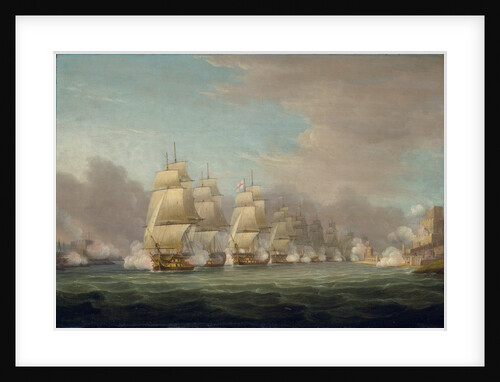 Sir John Thomas Duckworth's passage of the Dardanelles, 19 February 1807 by Unknown