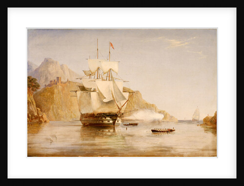 HMS 'Hydra' at Cape Bagur, 7 August 1807 by British School