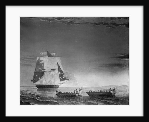The capture of HMS 'Tickler', 4 June 1808 by British School