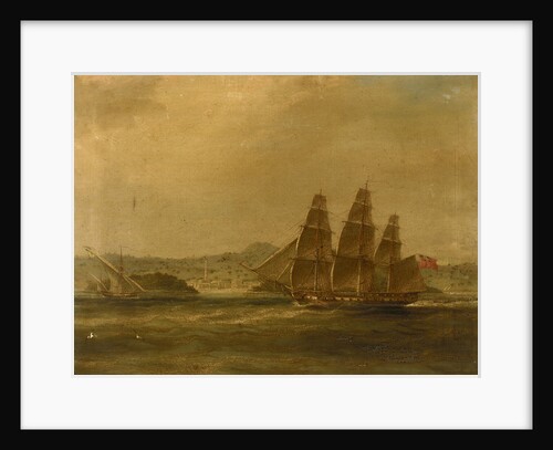 HMS 'Mercury' takes 'La Pugliese' in Barletta, 7 September 1809 by William John Huggins