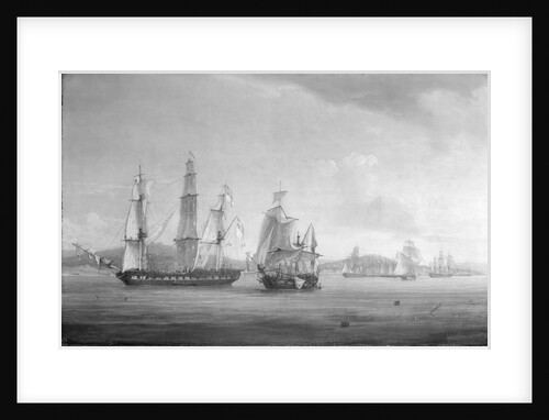 The 'Spartan's' engagement with a Neapolitan squadron, 3 May 1810: end of the action by Thomas Whitcombe
