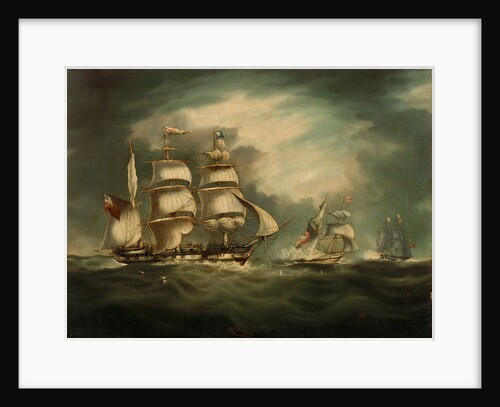 Capture of the 'Gypsy', 30 April 1812 by Thomas Buttersworth