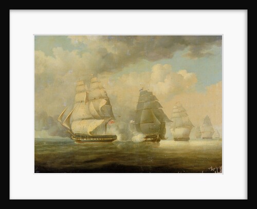 Escape of HMS 'Belvidera', 23 June 1812 by William John Huggins