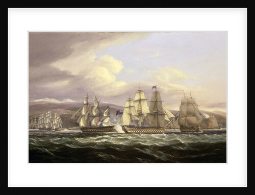 Blockade of Toulon, 1810-1814: Pellew's action, 5 November 1813 by Thomas Luny