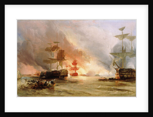 The bombardment of Algiers, 27 August 1816 by George Chambers