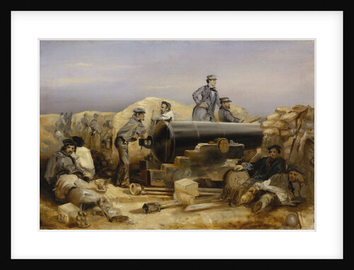 The 'Diamond' battery at the siege of Sebastopol, 15 December 1854 by William Simpson
