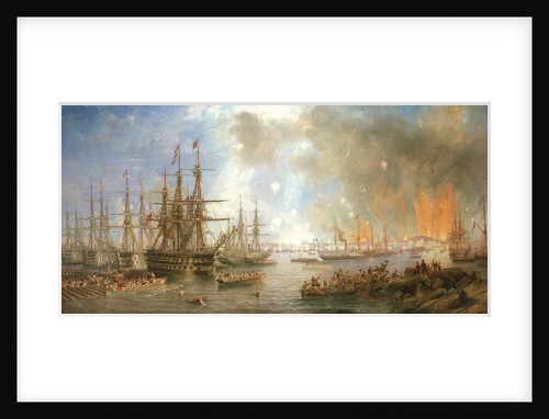 The bombardment of Sveaborg, 9 August 1855 by John Wilson Carmichael