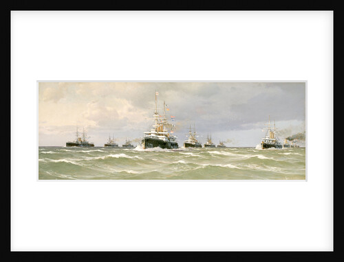 The Channel squadron, 1898 by Eduardo de Martino