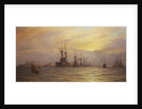 Arrival of the fleet for the coronation review by Alma Claude Burlton Cull