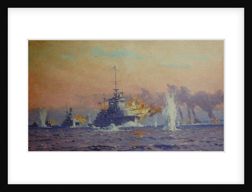 Bombardment of Genoa, 9 February 1941 by Norman Wilkinson