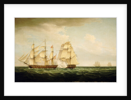 HMS 'Pearl' and the 'Santa Monica', 14 September 1779 by Thomas Whitcombe
