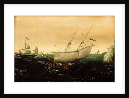A Dutch ship close-hauled by Aert Anthonisz