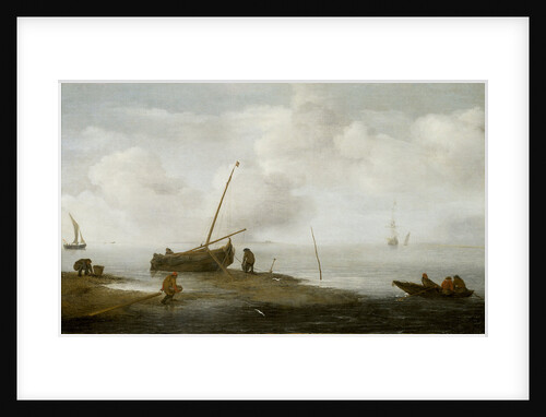 Mussel fishing by Jan Porcellis