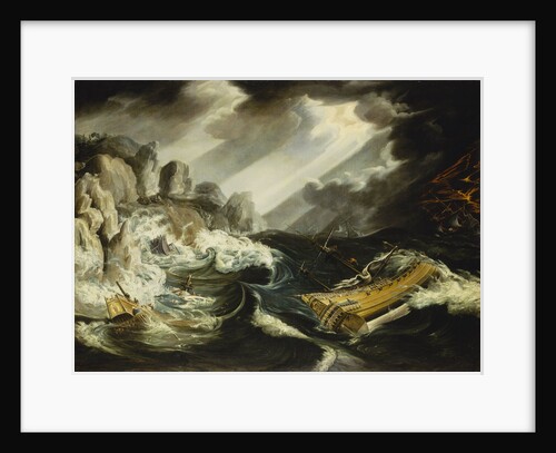 The wreck of the 'Amsterdam' by Cornelis Claesz van Wieringen