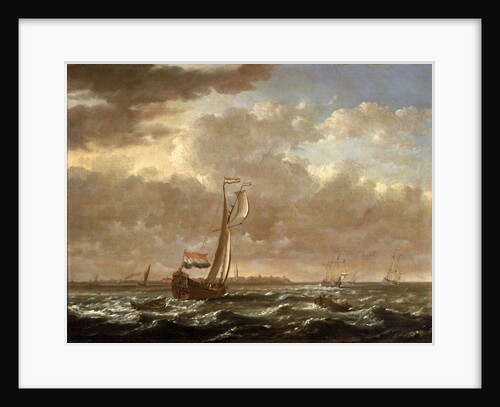A Dutch admiralty yacht off Flushing by Cornelis Claesz van Wieringen
