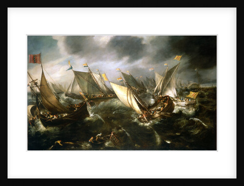 Dutch yachts racing by Andries van Eertvelt