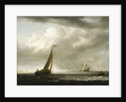 A squally day in a Dutch estuary by Simon de Vlieger