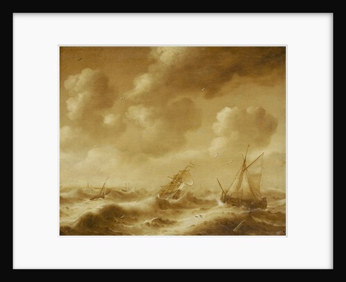 Shipping in a gale by Hendrick van Anthonissen