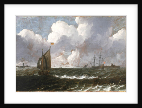 Shipping in a river estuary by Matthieu van Plattenberg