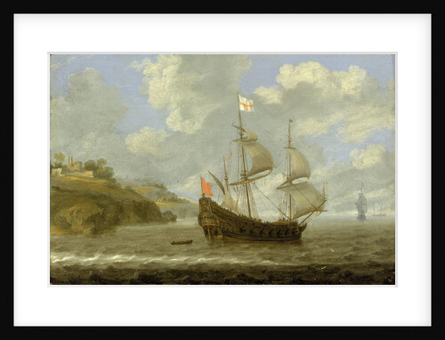 An English ship leaving the coast by Tobias Flessiers