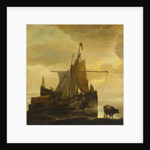 The rising tide at dawn by Jan van de Cappelle