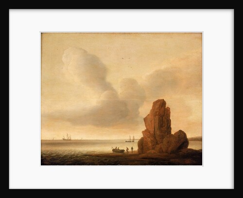 A rock in a calm sea by Jacob de Gruyter